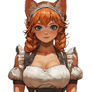 Catgirl Maid Vinyl Car Decal Sticker – Waterproof & UV-Resistant 8" Catgirl Maid Vinyl Car Decal Sticker – Waterproof & UV-Resistant 8"