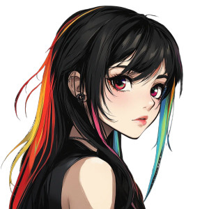 Anime Girl Rainbow Vinyl Car Decal Sticker – Waterproof & UV-Resistant 8" Anime Girl Rainbow Vinyl Car Decal Sticker – Waterproof & UV-Resistant 8"