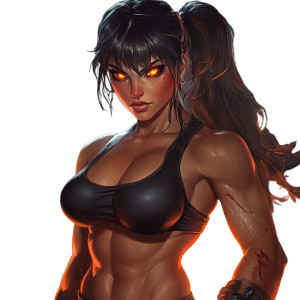 Fire-Eyed Monster Girl Vinyl Car Decal Sticker – Waterproof & UV-Resistant 8" Fire-Eyed Monster Girl Vinyl Car Decal Sticker – Waterproof & UV-Resistant 8"