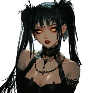 Goth Yandere Waifu V2 Vinyl Car Decal Sticker – Waterproof & UV-Resistant 8" Goth Yandere Waifu V2 Vinyl Car Decal Sticker – Waterproof & UV-Resistant 8"