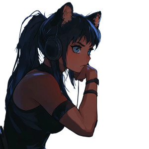 Anime Cougar Woman Vinyl Car Decal Sticker – Waterproof & UV-Resistant 8"