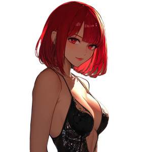 Red-Haired Anime Woman V5 Vinyl Car Decal Sticker – Waterproof & UV-Resistant 8" Red-Haired Anime Woman V5 Vinyl Car Decal Sticker – Waterproof & UV-Resistant 8"