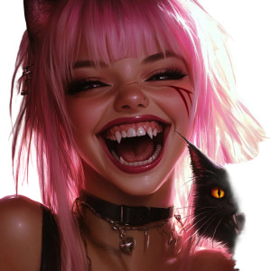 Evil Laughing Girl Vinyl Car Decal Sticker – Waterproof & UV-Resistant 8" Evil Laughing Girl Vinyl Car Decal Sticker – Waterproof & UV-Resistant 8"