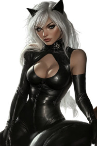 Black Cat Art Vinyl Car Decal Sticker – Waterproof & UV-Resistant 8"