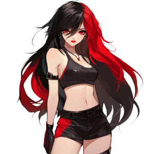 Anime Girl V103 Vinyl Car Decal Sticker – Waterproof & UV-Resistant 8"