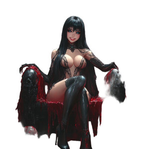 Anime Queen On Throne Vinyl Car Decal Sticker – Waterproof & UV-Resistant 8" Anime Queen On Throne Vinyl Car Decal Sticker – Waterproof & UV-Resistant 8"