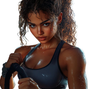 Gorgeous Latina Working Out Vinyl Car Decal Sticker – Waterproof & UV-Resistant 8"