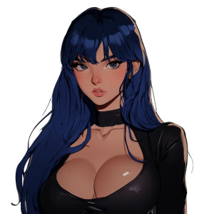 Anime Blue-Haired Woman V2 Vinyl Car Decal Sticker – Waterproof & UV-Resistant 8" Anime Blue-Haired Woman V2 Vinyl Car Decal Sticker – Waterproof & UV-Resistant 8"
