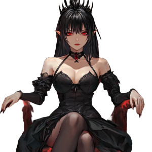 Vampire Empress Vinyl Car Decal Sticker – Waterproof & UV-Resistant 8" Vampire Empress Vinyl Car Decal Sticker – Waterproof & UV-Resistant 8"