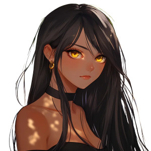 Golden-Eyed Girl Vinyl Car Decal Sticker – Waterproof & UV-Resistant 8" Golden-Eyed Girl Vinyl Car Decal Sticker – Waterproof & UV-Resistant 8"