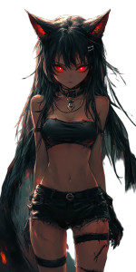 Demonic Anime Girl Vinyl Car Decal Sticker – Waterproof & UV-Resistant 8" Demonic Anime Girl Vinyl Car Decal Sticker – Waterproof & UV-Resistant 8"
