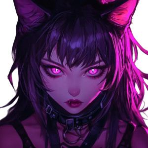 Insane Punk Catgirl Vinyl Car Decal Sticker – Waterproof & UV-Resistant 8"