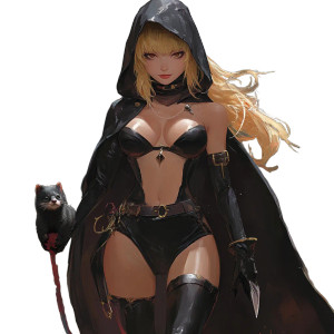 Dark Witch Sailor Vinyl Car Decal Sticker – Waterproof & UV-Resistant 8"