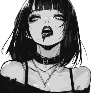 Anime Girl Close-Up V2 Vinyl Car Decal Sticker – Waterproof & UV-Resistant 8"