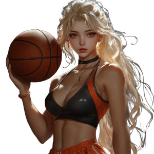 Demonic Basketball Villain Vinyl Car Decal Sticker – Waterproof & UV-Resistant 8"