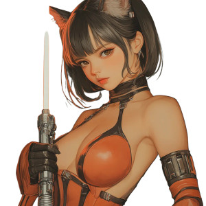 Nekojin Rogue Girl Vinyl Car Decal Sticker – Waterproof & UV-Resistant 8" Nekojin Rogue Girl Vinyl Car Decal Sticker – Waterproof & UV-Resistant 8"