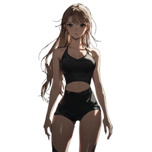 Anime Female V3 Vinyl Car Decal Sticker – Waterproof & UV-Resistant 8"