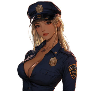 Anime Policewoman Vinyl Car Decal Sticker – Waterproof & UV-Resistant 8" Anime Policewoman Vinyl Car Decal Sticker – Waterproof & UV-Resistant 8"