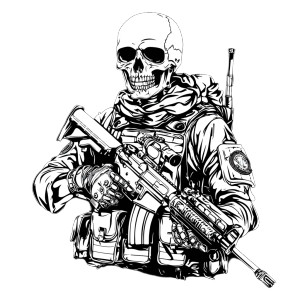 Tactical Skeleton Vinyl Car Decal Sticker – Waterproof & UV-Resistant 8" Tactical Skeleton Vinyl Car Decal Sticker – Waterproof & UV-Resistant 8"