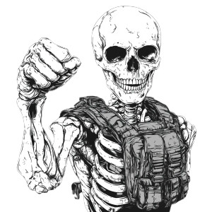 Tactical Skeleton Fist Vinyl Car Decal Sticker – Waterproof & UV-Resistant 8" Tactical Skeleton Fist Vinyl Car Decal Sticker – Waterproof & UV-Resistant 8"