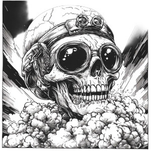 Death On Mushroom Cloud Vinyl Car Decal Sticker – Waterproof & UV-Resistant 8"