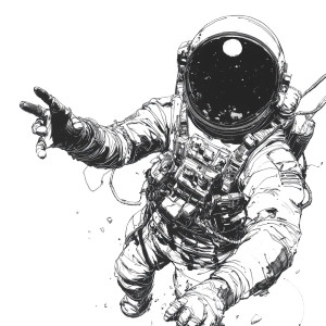 Smiling Space Astronaut Vinyl Car Decal Sticker – Waterproof & UV-Resistant 8" Smiling Space Astronaut Vinyl Car Decal Sticker – Waterproof & UV-Resistant 8"