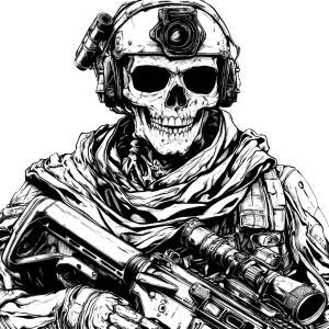 Skeleton Soldier Vinyl Car Decal Sticker – Waterproof & UV-Resistant 8" Skeleton Soldier Vinyl Car Decal Sticker – Waterproof & UV-Resistant 8"