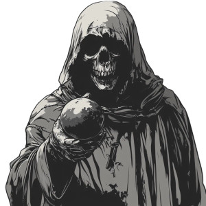 Grim Reaper Bomb Vinyl Car Decal Sticker – Waterproof & UV-Resistant 8"