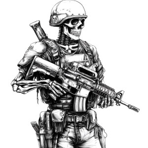 Armored Skeleton Soldier Vinyl Car Decal Sticker – Waterproof & UV-Resistant 8" Armored Skeleton Soldier Vinyl Car Decal Sticker – Waterproof & UV-Resistant 8"