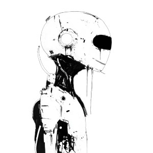 Alien Mechanical Ad Vinyl Car Decal Sticker – Waterproof & UV-Resistant 8"