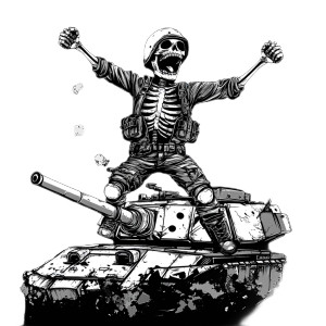 Furious Skeleton Soldier Vinyl Car Decal Sticker – Waterproof & UV-Resistant 8" Furious Skeleton Soldier Vinyl Car Decal Sticker – Waterproof & UV-Resistant 8"