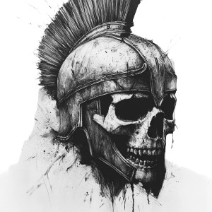 Spartan Skull Vinyl Car Decal Sticker – Waterproof & UV-Resistant 8"