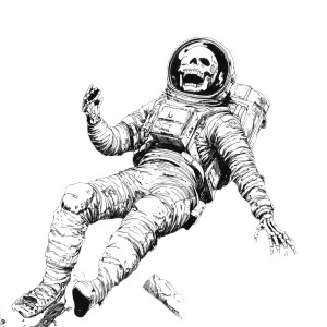 Skeleton Astronaut Vinyl Car Decal Sticker – Waterproof & UV-Resistant 8" Skeleton Astronaut Vinyl Car Decal Sticker – Waterproof & UV-Resistant 8"
