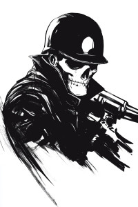 Skull With Helmet Vinyl Car Decal Sticker – Waterproof & UV-Resistant 8" Skull With Helmet Vinyl Car Decal Sticker – Waterproof & UV-Resistant 8"