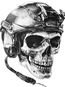 Special Forces Skull Vinyl Car Decal Sticker – Waterproof & UV-Resistant 8"