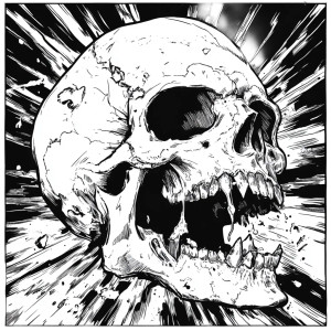 Broken Skull Art Vinyl Car Decal Sticker – Waterproof & UV-Resistant 8"