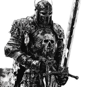 Demon Knight Vinyl Car Decal Sticker – Waterproof & UV-Resistant 8" Demon Knight Vinyl Car Decal Sticker – Waterproof & UV-Resistant 8"