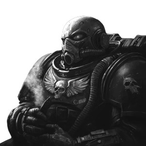 Space Marine Smoking Vinyl Car Decal Sticker – Waterproof & UV-Resistant 8"