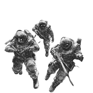 Cyberpunk Spacer Knights Vinyl Car Decal Sticker – Waterproof & UV-Resistant 8"