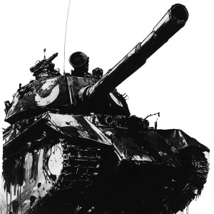 Ww1 Tank Art Vinyl Car Decal Sticker – Waterproof & UV-Resistant 8"