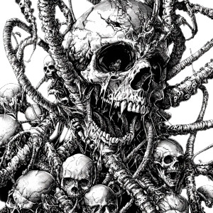 Biomechanical Horror Art Vinyl Car Decal Sticker – Waterproof & UV-Resistant 8"