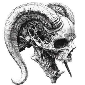 Giger Biomech Skull Vinyl Car Decal Sticker – Waterproof & UV-Resistant 8" Giger Biomech Skull Vinyl Car Decal Sticker – Waterproof & UV-Resistant 8"