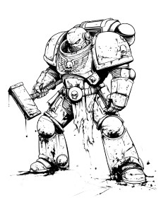 Warhammer Space Marine V2 Vinyl Car Decal Sticker – Waterproof & UV-Resistant 8"