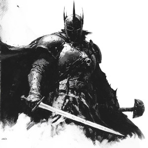 Black Knight Vinyl Car Decal Sticker – Waterproof & UV-Resistant 8"