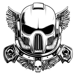 Space Marine Helmet V2 Vinyl Car Decal Sticker – Waterproof & UV-Resistant 8" Space Marine Helmet V2 Vinyl Car Decal Sticker – Waterproof & UV-Resistant 8"