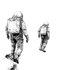 Martian Astronauts Walk Vinyl Car Decal Sticker – Waterproof & UV-Resistant 8" Martian Astronauts Walk Vinyl Car Decal Sticker – Waterproof & UV-Resistant 8"