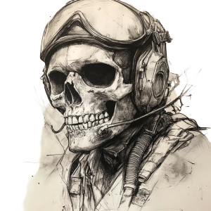 Skull Pilot Vinyl Car Decal Sticker – Waterproof & UV-Resistant 8" Skull Pilot Vinyl Car Decal Sticker – Waterproof & UV-Resistant 8"