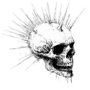 Spiked Skull Vinyl Car Decal Sticker – Waterproof & UV-Resistant 8" Spiked Skull Vinyl Car Decal Sticker – Waterproof & UV-Resistant 8"