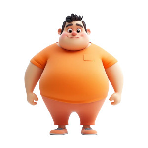 Chubby Cartoon Man Vinyl Car Decal Sticker – Waterproof & UV-Resistant 8" Chubby Cartoon Man Vinyl Car Decal Sticker – Waterproof & UV-Resistant 8"