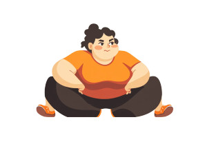 Overweight Woman Sit-Ups Vinyl Car Decal Sticker – Waterproof & UV-Resistant 8" Overweight Woman Sit-Ups Vinyl Car Decal Sticker – Waterproof & UV-Resistant 8"
